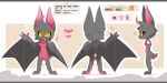  2022 2:1 3_fingers 3_toes alternate_version_at_source anthro artist_name black_nose black_pupils black_sclera border breasts character_name chiropteran claws color_swatch cowlick cross_section cute_fangs digital_media_(artwork) english_text exclamation eye_markings facial_markings featureless_breasts feet female fingers fluffy fluffy_tail forehead_markings front_view gesture grey_body grey_ears grey_markings grey_tail hair head_markings hi_res lahisya_(presto) long_ears mammal markings membrane_(anatomy) membranous_wings model_sheet multicolored_body multicolored_tail navel outline pawpads pink_body pink_hair pink_inner_ear pink_markings pink_pawpads pink_tail pink_tongue pose presto_(artist) pupils rear_view short_tail side_view simple_background snout solo standing symbol tan_background text toes tongue white_background white_border winged_arms wings x_navel yellow_eyes 