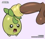  absurd_res ambiguous_gender balls blush digital_media_(artwork) duo erection genitals hi_res humanoid_genitalia humanoid_penis male male_penetrating nintendo open_mouth penetration penis pok&eacute;mon pok&eacute;mon_(species) sex simple_background smoliv spaca text video_games 