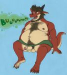  5_fingers 5_toes anthro balls barefoot beard belly belly_hair belly_overhang big_belly big_navel black_fingernails bloated body_hair bottomwear brown_hair burp_cloud burping chest_hair chubby_anthro chubby_male claws clothed clothing dragon dragonborn erection erection_under_skirt eyebrows facial_hair fangs feet fingers folds foreskin genitals green_bottomwear green_clothing green_skirt hair hairy happy_trail hi_res horn humanoid_genitalia humanoid_hands humanoid_penis ineffective_bottomwear ineffective_clothing long_tail male maty_the_dragon_(character) matydraws_(artist) miniskirt monotone_background moobs navel nipples onomatopoeia open_mouth overweight overweight_male partially_retracted_foreskin penis pubes pubes_exposed raised_eyebrows red_body red_scales scales scalie sharp_teeth sitting skirt soles solo sound_effects spread_legs spreading stomach_hair surprised_expression teeth teeth_visible text thick_tail thick_thighs toe_claws toes tongue toony_expression topless topless_anthro topless_male uvula western_dragon yellow_body yellow_scales 