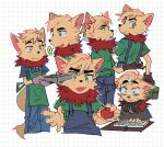  anthro biped clothed clothing daaglaas fan_character fluffy fully_clothed gloves handwear hi_res league_of_legends male mammal neck_tuft riot_games sketch_page solo teemo_the_yiffer tuft video_games yordle 