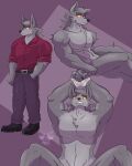  absurd_res anthro canid canine clothed clothing edward_(srmko) hi_res hybrid male mammal muscular muscular_male solo srmko thick_thighs were werecanid werecanine werewolf 