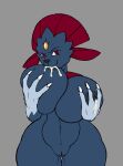  2018 3_toes anthro anthrofied big_breasts big_butt big_hands bodily_fluids breast_milking breast_play breast_suck breastfeeding breasts butt claws feathers feet female genitals hi_res karnator lactating nintendo nipples nude open_mouth open_smile paws pok&eacute;mon pok&eacute;mon_(species) pok&eacute;morph pupils pussy red_eyes slit_pupils smile soles solo sucking toes video_games weavile 