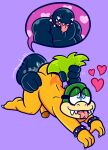  &lt;3 2021 anal anal_penetration anthro balls black_body butt chain_chomp digital_media_(artwork) disembodied_hand disembodied_penis duo eyewear genitals glasses hair hand_on_butt hi_res iggy_koopa koopa koopaling looking_pleasured male male/male male_penetrated male_penetrating male_penetrating_male mammal mario_bros nintendo nude open_mouth penetration penis scalie sex sharp_teeth sinribbons teeth tongue tongue_out video_games 