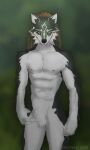  abs anthro blue_eyes canid canine canis chest_tuft fur link_(wolf_form) male mammal multicolored_body multicolored_fur muscular muscular_male nintendo nipples pecs solo the_legend_of_zelda tuft two_tone_body two_tone_fur victory_clint video_games wolf 
