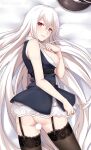  1girl bangs blush dakimakura_(medium) girls&#039;_frontline hair_between_eyes kar98k_(girls&#039;_frontline) long_hair looking_at_viewer red_eyes salyut solo very_long_hair white_hair 