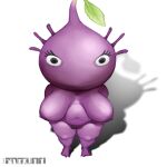  abdominal_bulge anthro band1tnsfw belly big_breasts breasts elemental_creature eyelashes female flora_fauna hi_res huge_breasts looking_at_viewer nintendo nude overweight pikmin pikmin_(series) pikmin_(species) plant purple_body sagging_breasts short_stack simple_background solo video_games 