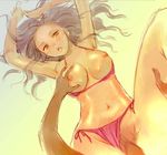  armpits arms_up bad_id bad_pixiv_id bikini bikini_aside blush breast_grab breasts breasts_outside grabbing large_breasts long_hair looking_at_viewer navel open_mouth original penis ri-ko sex side-tie_bikini silver_hair solo_focus swimsuit swimsuit_aside vaginal 