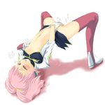  anya_alstreim arched_back blush chiaki_lsd code_geass flat_chest gloves hand_in_panties masturbation nipples open_mouth panties pink_eyes pink_hair pussy_juice red_eyes shirt_lift solo spread_legs striped thighhighs uncensored underwear 