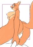  anthro anthro_on_anthro aptom7747 big_tail breasts butt canid canine canis curvy_figure diane_foxington dildo dreamworks eyewear female fluffy fluffy_tail fox fur genitals glasses green_eyes hi_res mammal nipples nude open_mouth open_smile orange_body orange_fur penetration pussy sex_toy simple_background smile the_bad_guys tongue vaginal vaginal_penetration 