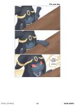  anthro black_hair clothed clothing comic dialogue eeveelution english_text female hair nintendo pok&eacute;mon pok&eacute;mon_(species) rilex_lenov solo text umbreon video_games 