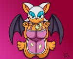  anthro female rouge_the_bat sega simple_background six343 solo sonic_the_hedgehog_(series) video_games 