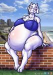  anthro belly big_belly big_breasts bovid breasts caprine female goat hi_res kobu_art mammal mother parent pregnant pregnant_female solo thick_thighs toriel undertale_(series) 
