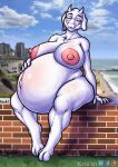  anthro belly big_belly big_breasts big_nipples bovid breasts caprine female goat hi_res kobu_art mammal mother nipples parent pregnant pregnant_female solo thick_thighs toriel undertale_(series) 