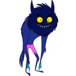  1:1 alpha_channel anthro barefoot blue_body blue_fur bottomwear canid canine canis cartoon_network claws clothed clothing eyebrows feet fur male mammal monster_beach mutt_(monster_beach) official_art shorts simple_background solo topless transparent_background unknown_artist were werecanid werecanine werewolf wolf yellow_sclera 