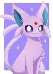  :3 ambiguous_gender blue_inner_ear cheek_tuft chest_tuft colored digital_media_(artwork) eeveelution espeon facial_tuft felid feline feral forehead_gem forked_tail front_view fur hair hi_res kemono looking_at_viewer mammal monotone_body monotone_fur monotone_hair monotone_tail nintendo pink_body pink_ears pink_fur pink_tail pok&eacute;mon pok&eacute;mon_(species) portrait purple_background purple_sclera quadruped shaded simple_background sitting smile solo sparkles three-quarter_portrait three-quarter_view tuft unusual_anatomy unusual_tail video_games white_eyes yuni_kemono 