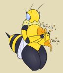  antennae_(anatomy) anthro areola arthropod arthropod_abdomen bee big_breasts blue_eyes bodily_fluids breasts carboncopy612 female food genitals honey_(disambiguation) honey_(food) huge_breasts hymenopteran insect insect_wings lactating nipples non-mammal_breasts nude pussy solo stinger thick_thighs unusual_bodily_fluids unusual_lactation wide_hips wings 