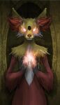  ambiguous_gender deems delphox glowing glowing_eyes nintendo pok&eacute;mon pok&eacute;mon_(species) video_games 