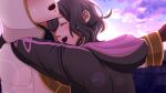  1boy 1girl black_hair blush couple crying ephikro0810 fire_emblem fire_emblem:_three_houses fire_emblem_awakening fire_emblem_heroes hetero kiran_(fire_emblem) medium_hair morgan_(fire_emblem) morgan_(fire_emblem)_(female) open_mouth tears teeth upper_body upper_teeth 