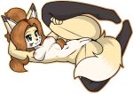  :3 alpha_channel anthro breasts canid canine canis censor_bar censored censored_breasts clothed clothing elisabeth_(eipril) female fox jeronmuh legwear mammal navel panties simple_background smile solo stockings topless transparent_background underwear 