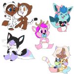  1:1 black_body black_ears black_fur black_nose black_stripes black_tail black_toes blue_body blue_clothing blue_ears blue_eyes blue_footwear blue_fur blue_inner_ear blue_pacifier blue_socks brown_antlers brown_body brown_fur brown_hair brown_onesie brown_skin brown_tail button_(fastener) cheek_tuft chest_tuft clothed clothing cute_fangs diaper dipstick_tail duo eyebrow_through_hair eyebrows eyes_closed facial_tuft footwear front_view fur glistening glistening_nose green_body green_fur grey_head_tuft hair hi_res holding_object holding_plushie humanoid jaqrabbit_(artist) markings multicolored_body multicolored_fur multiple_images narrowed_eyes neck_tuft onesie open_mouth open_smile orange_eyes pacifier pink_body pink_clothing pink_ears pink_footwear pink_fur pink_inner_ear pink_nose pink_socks pink_tail pink_tongue plushie purple_body purple_eyes purple_fur purple_inner_ear purple_tail red_tongue simple_background sitting smile smoking socks solo standing striped_body striped_fur striped_markings striped_tail stripes tail_markings three-quarter_view tongue translucent translucent_hair tuft two_tone_body two_tone_fur two_tone_inner_ear wearing_diaper white_background white_body white_diaper white_fur white_inner_ear white_onesie white_tail yellow_body yellow_eyes yellow_fur 