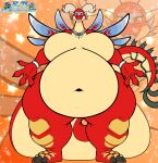  absurd_res anthro chubby_female dragon female hi_res kaithunderstone75 nintendo overweight overweight_female solo standing the_legend_of_zelda valoo video_games welcoming wind_waker 