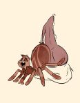  absurd_res animal_genitalia animal_penis anthro arachnid arthropod ball_fondling balls bodily_fluids canid canine canine_penis clothing disembodied_penis dreamworks duo erection fangs female fluttershythekind fondling genital_fluids genitals hi_res knot looking_pleasured male male/female mammal masturbation ms._tarantula_(the_bad_guys) multi_limb mygalomorph open_mouth penis precum simple_background size_difference spider spider_web sweater tarantula the_bad_guys topwear 