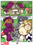  anthro belly big_belly big_breasts bodily_fluids bovid breasts canid canine canis caprine clothed clothing comic curvy_figure digital_media_(artwork) domestic_sheep english_text female group huge_breasts lactating lagomorph leporid male mammal master_wolf_(neo_geppetto) neo_geppetto nipples overweight overweight_female patreon patreon_logo pregnant rabbit remi_(neo_geppetto) renae_(neo_geppetto) sheep simple_background slightly_chubby smile teats text thick_thighs trio udders wide_hips wolf 