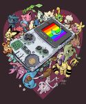  2022 aipom celebi corsola elekid english_commentary flaaffy game_boy game_boy_color gligar handheld_game_console highres hoppip larvitar leandro_tokarevski misdreavus natu no_humans phanpy pichu pokemon pokemon_(creature) pokemon_(game) pokemon_gsc qwilfish see-through shuckle signature smeargle smoochum sunkern swinub teddiursa togepi torchic tyrogue wobbuffet wooper 