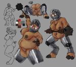  anthro armor clothed clothing female genitals lying mace mammal melee_weapon on_back painting_(artwork) partially_clothed pussy revertigo simple_background solo suid suina sus_(pig) traditional_media_(artwork) uloth unconvincing_armor weapon wild_boar 