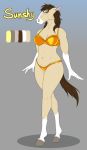  anthro breasts clothed clothing curvaceous equine female hooves horse mammal model_sheet nude solo sunny_way sunshy_(character) tolamian 