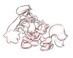  anthro balls black_and_white canid canine clothed clothing duo fellatio fox klonoa klonoa_(series) male male/male mammal miles_prower monochrome nude oral pants_down partially_clothed sex sonic_(series) underwear underwear_pull undressing video_games 