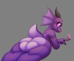  2022 absurd_res animal_genitalia anthro arthropod backsack balls big_balls big_butt bubble_butt butt butterfly dragon eoks frill_(anatomy) genitals girly hi_res horn huge_balls insect kobold lepidopteran lizard male membrane_(anatomy) membranous_frill non-mammal_balls plum_rhazin reptile scalie short_stack simple_background solo thick_thighs wide_hips 