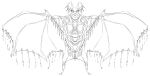 2022 anthro black_and_white chiropteran clothed clothing digital_drawing_(artwork) digital_media_(artwork) ear_piercing ear_ring eyelashes female full-length_portrait hi_res mammal membrane_(anatomy) membranous_wings monochrome piercing poncho portrait sarape sketch solo standing sunibee wings 