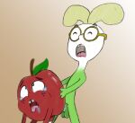  alazak apple apple_and_onion duo food food_creature male male/male not_furry onion plant vegetable 