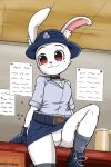  anthro babybus bigmi_nono female hi_res lagomorph leporid mammal rabbit rabbit_sheriff solo 