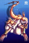  all_fours anthro armor_only armor_pads ass_up bakunyuu bakunyuu_breasts bandai_namco big_breasts big_butt blueprint blueprint_background breast_expansion breasts butt chest_tuft clawed_gauntlets cross_pupils digimon digimon_(species) digimon_tri expansion featureless_breasts female feral fur gauntlets_(weapon) hi_res humanoid looking_at_viewer markings meicrackmon meicrackmon_vicious_mode nude nxlotus orange_body orange_fur purple_markings raised_tail red_eyes smile smiling_at_viewer solo tuft watermark wide_hips 