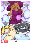  anthro belly big_belly big_breasts bovid breasts canid canine canis caprine clothed clothing comic curvy_figure digital_media_(artwork) domestic_sheep duo english_text female goo_creature group lagomorph leporid male male/female mammal master_wolf_(neo_geppetto) neo_geppetto nipples overweight overweight_female patreon patreon_logo pregnant rabbit remi_(neo_geppetto) renae_(neo_geppetto) sheep simple_background slightly_chubby tentacles text thick_thighs trio wide_hips wolf 