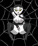  2020 6_arms absurd_res anthro arachnid areola arm_under_breasts arthropod big_areola big_breasts big_butt black_hair black_sclera breasts butt clothing curvaceous curvy_figure digital_media_(artwork) eyelashes eyeshadow female fingers genitals gloves hair hand_behind_head handwear hi_res high_heels james_and_the_giant_peach legwear looking_at_viewer lying makeup miss_spider multi_arm multi_limb nipples nude on_back presenting presenting_pussy presenting_to_viewer pussy short_hair simple_background solo spider spider_web spread_pussy spreading tansau thick_thighs thigh_highs tongue tongue_out voluptuous white_body white_skin wide_hips yellow_eyes 