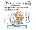  ayaka bathing_together bathroom canid canine canis domestic_dog female feral japanese_text kyappy mammal personal_grooming semi-anthro shibeta soap_bubbles social_grooming speech_bubble text translation_request 