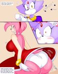  &lt;3 &lt;3_eyes 5_fingers accessory amy_rose anthro big_breasts big_butt bite biting_lip black_eyelashes black_heart black_nose black_pupils blaze_the_cat blush blush_lines bouncing_butt bracelet breast_jiggle breasts butt butt_grab butt_jiggle butt_squish cheek_tuft closed_frown clothed clothing comic container countershading cup denizen1414 dialogue domestic_cat dress duo ears_up english_text eulipotyphlan eyelashes facial_tuft felid feline felis female fingers forehead_gem frown fur glistening glistening_eyes gloves gold_(metal) gold_bracelet gold_jewelry green_eyes hair half-closed_eyes hand_on_butt handwear head_tuft headband headgear headwear hedgehog hi_res holding_cup holding_object holding_tea_cup huge_butt imminent_sex jewelry jiggling looking_at_viewer looking_back mammal motion_lines multicolored_body multicolored_fur narrowed_eyes onomatopoeia open_mouth orange_eyes panties pink_body pink_ears pink_fur pink_hair pink_tail pupils purple_body purple_clothing purple_ears purple_fur red_clothing red_dress red_gem red_headband red_headgear red_headwear red_pupils sega short_hair short_tail simple_background small_waist sonic_the_hedgehog_(series) sound_effects squish tan_arms tan_background tan_body tan_countershading tan_skin tea_cup teasing text text_box thick_eyelashes tight_panties tight_underwear tuft two_tone_body two_tone_fur underwear upskirt whistle white_body white_clothing white_countershading white_fur white_gloves white_handwear white_inner_ear white_panties white_underwear wide_eyed 