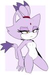  accessory anthro blaze_the_cat blush edit felid female flat_chested fur genitals hair_accessory hairband hi_res mammal nipples nude purple_body purple_fur pussy sega simple_background solo sonic_the_hedgehog_(series) tenshigarden yellow_eyes 