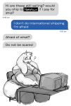  2022 absurd_res anthro blush boss_monster bovid breasts caprine chair cleavage clothed clothing computer dragoonessy english_text female floppy_ears furniture hi_res horn mammal mature_anthro mature_female overweight overweight_anthro overweight_female question_mark simple_background sitting solo table text thick_thighs toriel undertale undertale_(series) video_games 