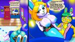  animal_crossing anthro ass_up big_breasts big_butt blazedscarf breasts butt butt_focus comic duo female francine_(animal_crossing) hi_res kiss_mark kissing lipstick makeup male male/female nintendo sanrio thick_thighs toby_(animal_crossing) video_games wide_hips 