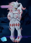  absurd_res anthro breasts female genitals hi_res hisuian_zoroark nintendo poccky pok&eacute;mon pok&eacute;mon_(species) pokemon_legends_arceus pussy regional_form_(pok&eacute;mon) solo video_games 