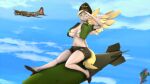  3d_(artwork) 4k absurd_res anthro anthrofied big_breasts bikini bikini_top bomb bomber bottomwear breasts clothing derpy_hooves_(mlp) digital_media_(artwork) dongly12 equid equine explosives female friendship_is_magic hasbro hi_res high_heels mammal my_little_pony pegasus shorts solo source_filmmaker swimwear wings 