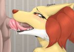  absurd_res ambiguous_gender ambiguous_penetrated anthro anthro_penetrated blush canid canine censored delphox duo erection faceless_character faceless_male fangs fellatio fur genitals hi_res human human_on_anthro human_penetrating human_penetrating_anthro humanoid_genitalia humanoid_penis inner_ear_fluff interspecies male male/ambiguous male_on_anthro male_penetrating male_penetrating_ambiguous mammal mosaic_censorship nintendo nude oral oral_penetration penetration penile penis pok&eacute;mon pok&eacute;mon_(species) pok&eacute;philia sex simple_background tongue tongue_out tuberosekotoki tuft video_games yellow_body 