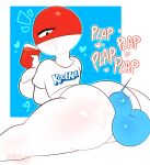 &lt;3 bodily_fluids breasts butt clothing container cup female genital_fluids genitals hi_res koolaid nintendo penis plap_(sound) pok&eacute;mon pok&eacute;mon_(species) pussy_juice sex shirt sillysmugz solo sweat text text_on_clothing text_on_shirt text_on_topwear topwear video_games voltorb 
