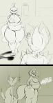  absurd_res after_vore anthro belly big_belly big_breasts big_butt braixen breasts butt canid canine canis casual_erection casual_exposure child_bearing_hips clothed clothing comic curvy_figure digestion digestion_noises duo erection female genitals hi_res jackal looking_at_another looking_at_object looking_at_phone male male/female mammal nintendo oblivious overweight overweight_female pear-shaped_figure penis phone pok&eacute;mon pok&eacute;mon_(species) pudgy_belly rumbling_stomach sassy_(sassylebraix) sassylebraix side_view size_difference smaller_male thick_thighs video_games voluptuous vore walking wide_hips 