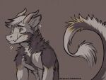  2022 4:3 anthro asian_mythology digital_media_(artwork) dragon east_asian_mythology eastern_dragon fur furred_dragon horn koul male mythology nude solo wingless_dragon yellow_eyes 