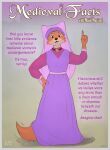  2022 anthro border canid canine clothing dialogue digital_drawing_(artwork) digital_media_(artwork) disney dress english_text female fox fur grey_border headdress headgear headwear hi_res littlenapoleon looking_at_viewer maid_marian mammal offscreen_character orange_body orange_fur robin_hood_(disney) simple_background smile solo solo_focus talking_to_viewer text 